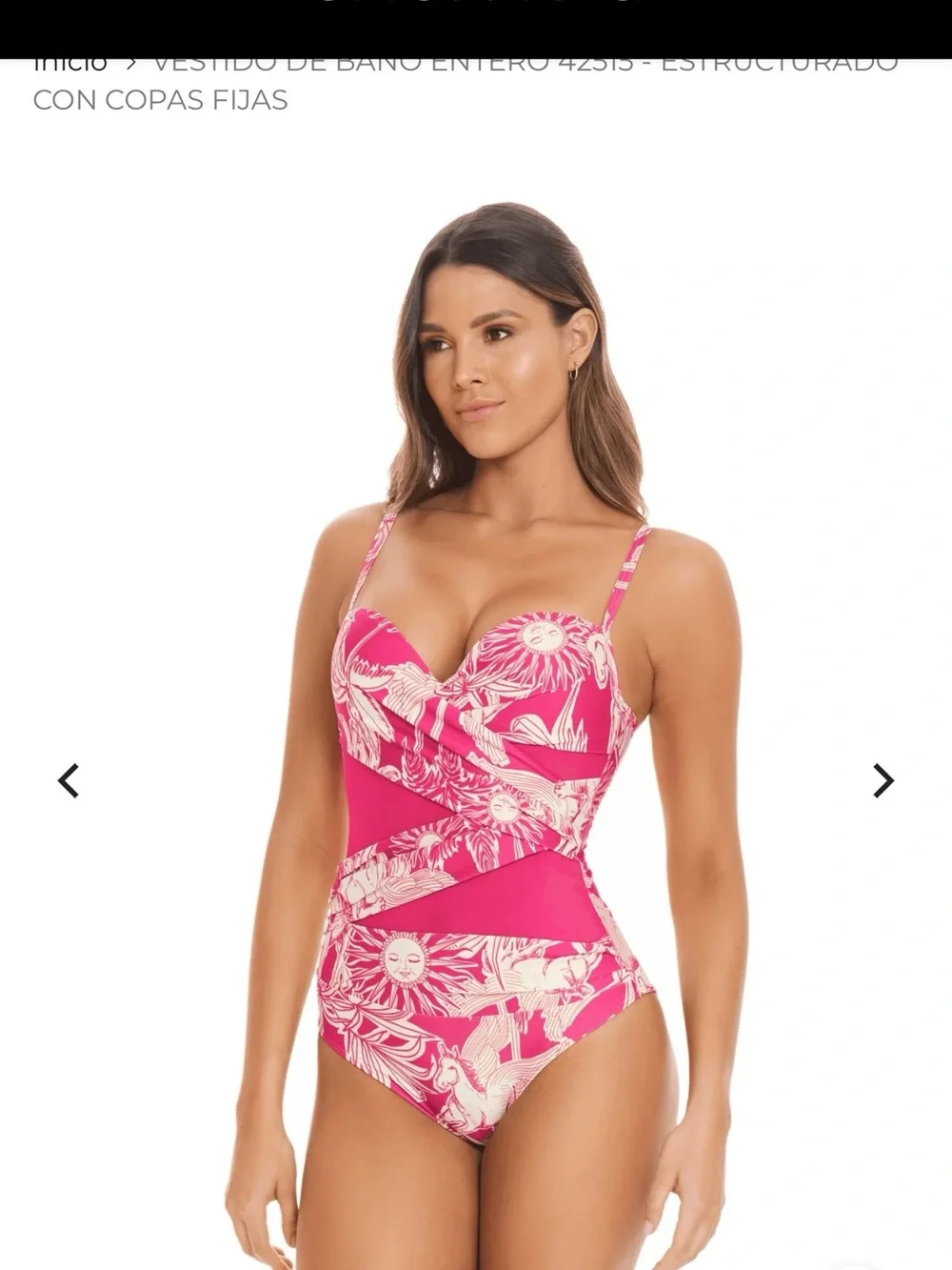 Chamela Colombia One Piece Swimsuit M Pink